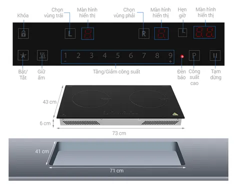 Bếp Từ Đôi Pramie PRDE-2223 - Đức 10