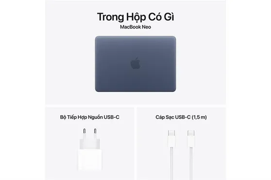 Laptop MacBook Neo 13 inch A18 Pro (8GB+256GB) Xanh Dương 7