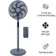 Quạt Điện Panasonic F-30JLV Màu Xám