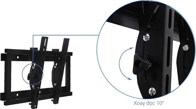 Khung Treo Nghiêng Cảnh Phong Tivi LED-LCD N6.4 37-63 inch 2