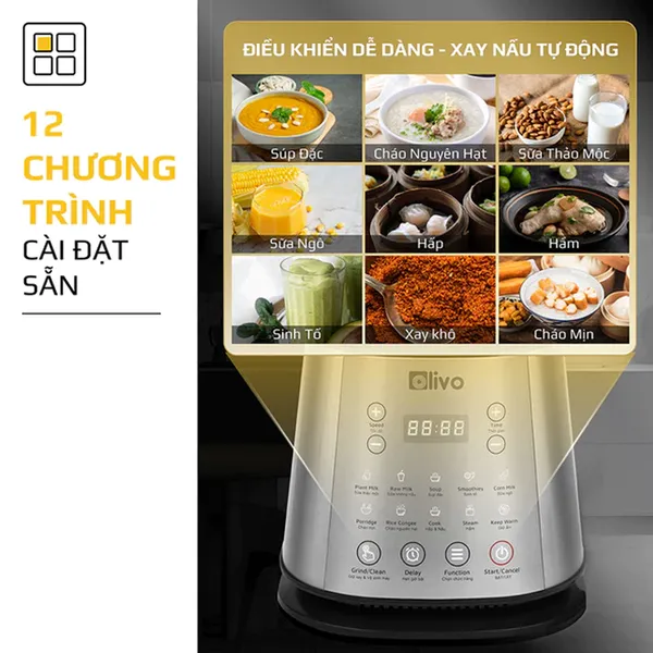 Máy Làm Sữa Hạt Olivo X20