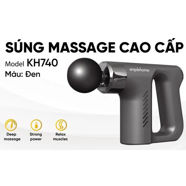 Máy Massage Cao Cấp Simplehome KH-740 Màu Đen