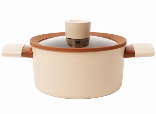 Bộ Nồi Chống Dính Ceramic Elmich Mocha EL5243MC04 Size 18,20,24, Quánh 16cm 3