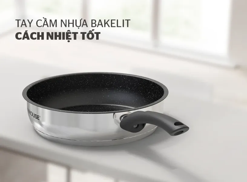Chảo Inox 5 Đáy Sunhouse IN16M4