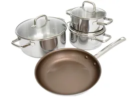 Bộ Nồi Chảo Kims Cook Uni - Clad 07pcs