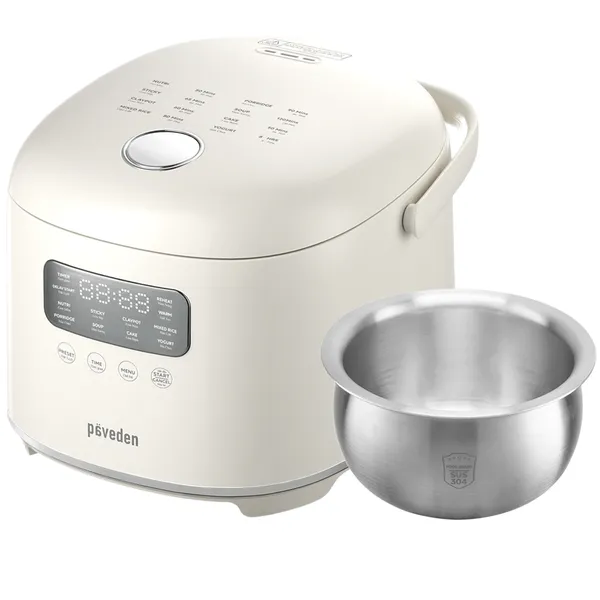 Nồi Cơm Điện Tử 3D Lòng Nồi Inox Paveden Retro PR-3D18BE 1.8 Lít