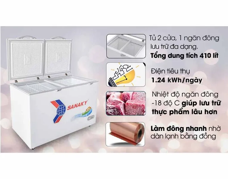 Tủ Đông Sanaky 410 Lít VH-5699HY