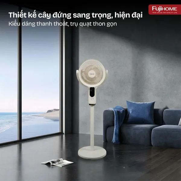 Quạt Tuần Hoàn Thông Minh, Ra Lệnh Giọng Nói Fujihome CFR04-Voice (Màu trắng)