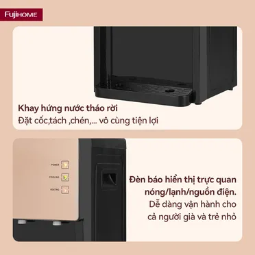 Cây Nước Nóng Lạnh Để Bàn Mini 3 Vòi Fujihome WD07E 7
