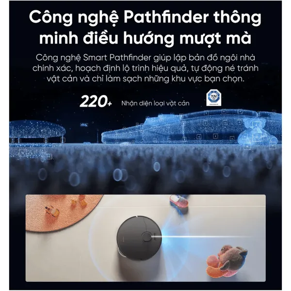 Robot Hút Bụi Lau Nhà Dreame L50s Pro Ultra Màu Đen