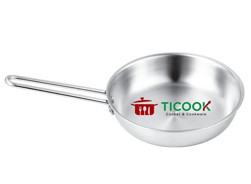 Chảo Đa Năng Inox 304 Ba Lớp Đáy Từ Ticook 18 cm