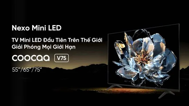 Google Tivi QD-MiniLED 4K Coocaa 65 Inch 65V75 8