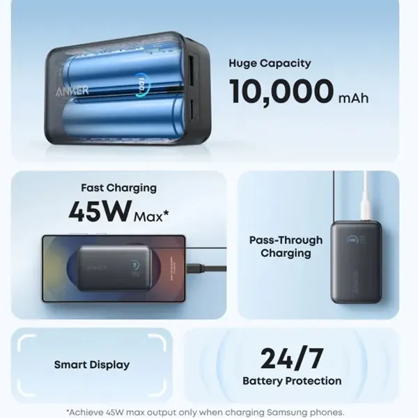 Pin sạc dự phòng Anker 2C1A 45W 10000mah