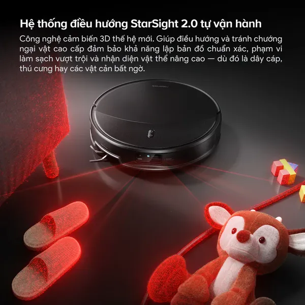 Robot Hút Bụi Roborock Saros 20 Màu Đen