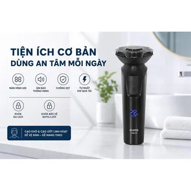 Máy Cạo Râu Điện Flyco FS903VN Màu Đen 8