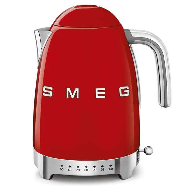 Ấm Đun Siêu Tốc Có Nhiệt Độ Smeg KLF04RDEU Màu Đỏ