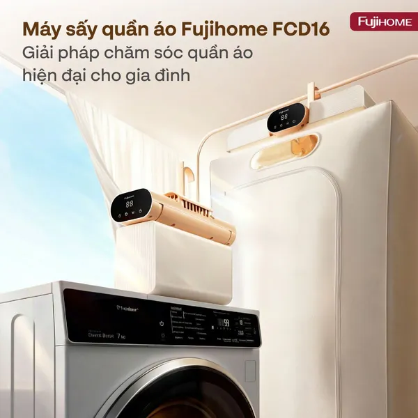 Máy Sấy Quần Áo Và Khử Trùng UV Gấp Gọn Fujihome FCD16