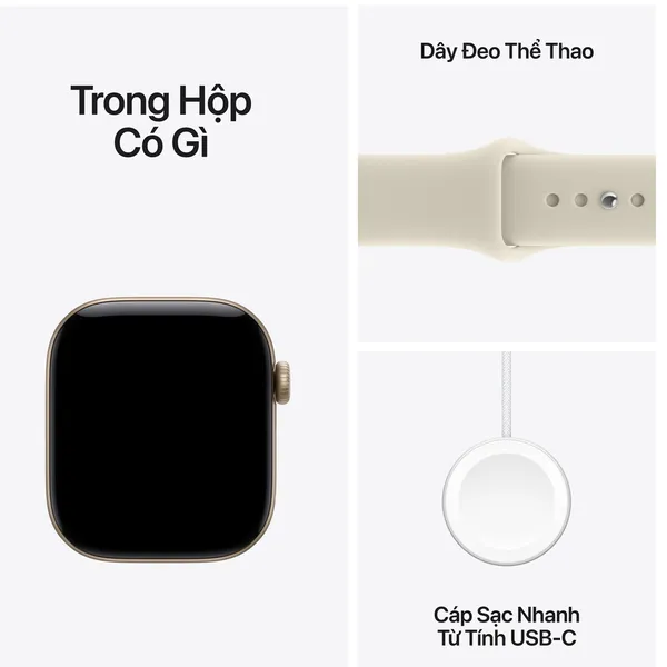 Apple Watch Series 12 GPS 46mm Viền Nhôm Dây Silicone