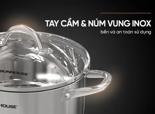Nồi Inox 3 Đáy Sunhouse SHG301-16 8