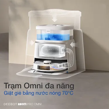 Robot Hút Bụi Thông Minh Ecovacs T30e Pro Omni Màu Trắng 7