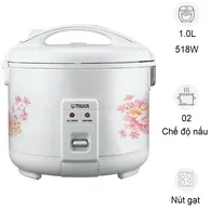 Nồi Cơm Điện Tiger JNP-1000 1 Lít Màu Trắng - Nhật Bản