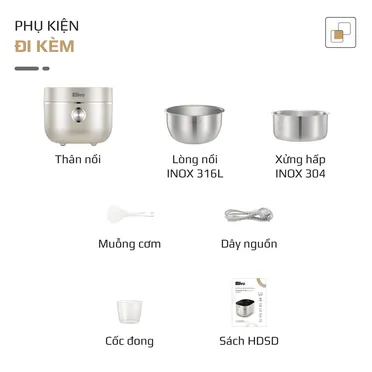 Nồi Cơm Điện Cao Tần Olivo RC800IH 1.5 Lít 11