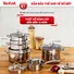 Bộ 5 Nồi Inox Cao Cấp Tefal Duetto Plus, Gồm Quánh 16cm/Nồi 18cm/Nồi 20/Nồi 22cm/Nồi 24cm
