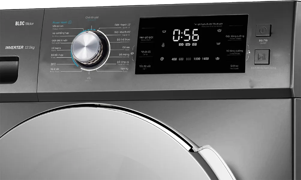 Máy Giặt Casper Inverter 12.5 Kg WF-125I140BGB