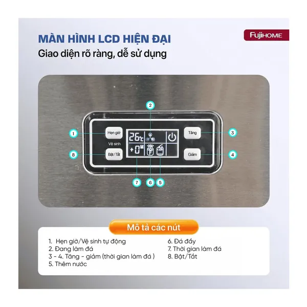 Máy làm đá Fujihome IM90