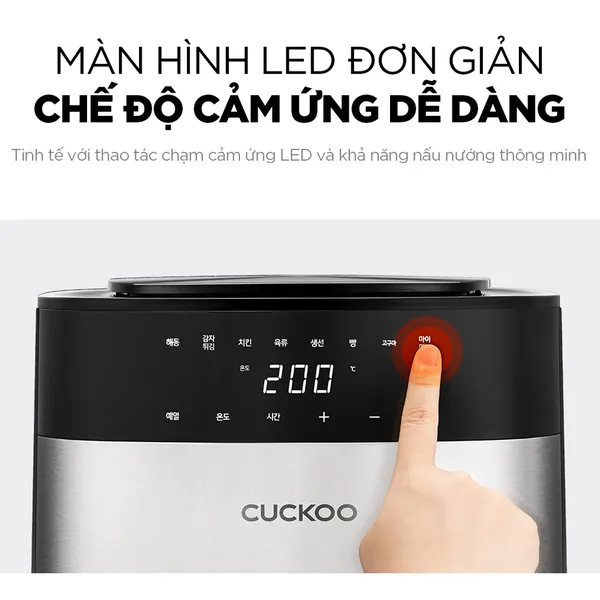 Nồi Chiên Không Dầu Cuckoo CAF-G0510T/BKVNCV Màu Đen