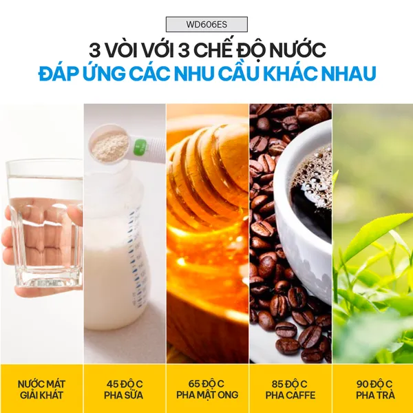 Cây Nước Nóng Lạnh Bình Âm Cao Cấp Fujihome WD606ES