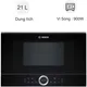Lò Vi Sóng Bosch BFL634GB1B 21 Lít Series 8 - Anh Quốc