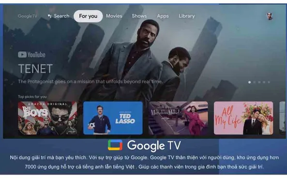 Google Tivi TCL QLED 4K 75 Inch 75C645 10