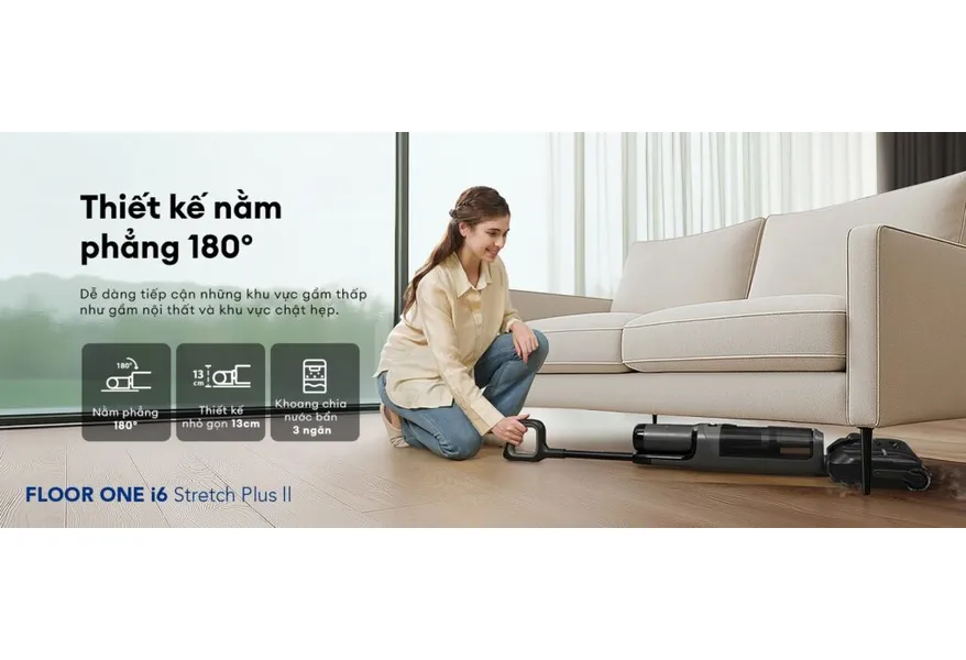 Máy Lau Sàn Hút Bụi Tineco Floor One i6 Stretch Plus II