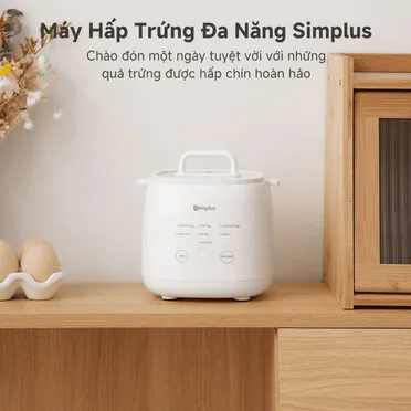 Máy Hấp Luộc Trứng Simplus DZEG006WH01 1