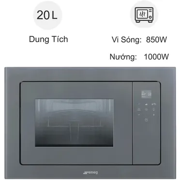 Lò vi sóng âm tủ Smeg FMI120S2 20 lít