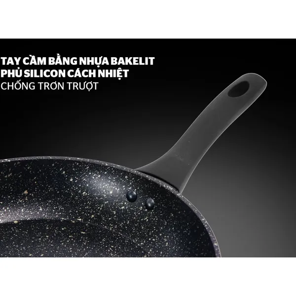 Chảo Đá Hoa Cương Đáy Từ Sunhouse SFP24B
