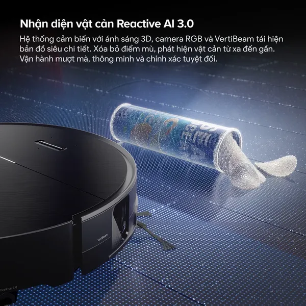 Robot Hút Bụi Roborock Saros 20 Sonic Complete Màu Trắng
