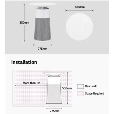 Máy Lọc Không Khí LG PuriCare Aero Furniture AS20GPWU0 - Màu Trắng 12