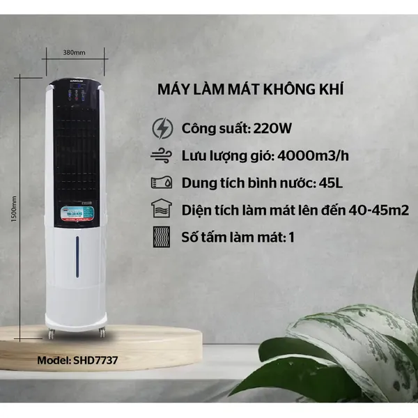Máy Làm Mát Không Khí Sunhouse SHD7737 220W