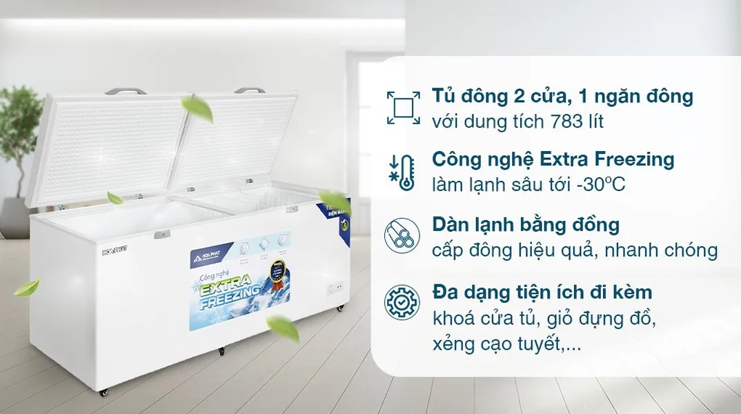 Tủ Đông Hòa Phát 783 Lít HPF AD6783