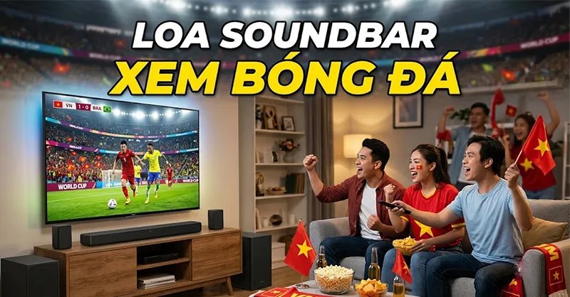 Top 5 loa soundbar phù hợp xem bóng đá World Cup bùng nổ cảm xúc như tại sân vận động