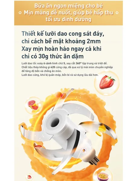 Máy Xay Thức Ăn Dặm Cho Bé Joyoung JBFC-166