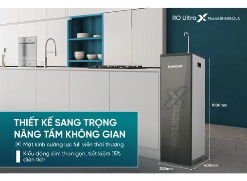 Máy Lọc Nước Ion Kiềm Hydrogen UltraX Sunhouse SHA8823LA 7