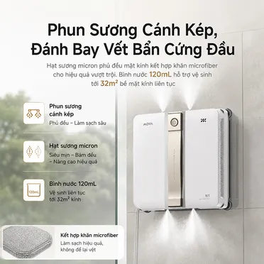 Robot Hút Bụi Lau Kính Mova N1 3