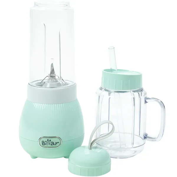 Máy Xay Sinh Tố Bear Gồm Hai Cối Rời LLJ-C04W1, Màu Xanh - Hàng Quốc Tế - Bản Tiếng Anh
