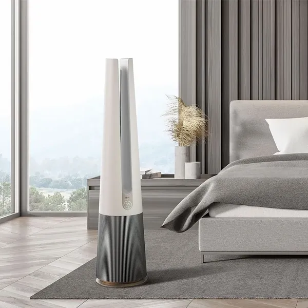 Máy Lọc Không Khí LG PuriCare Aero Tower Hit FS15GPBK0 Màu Be
