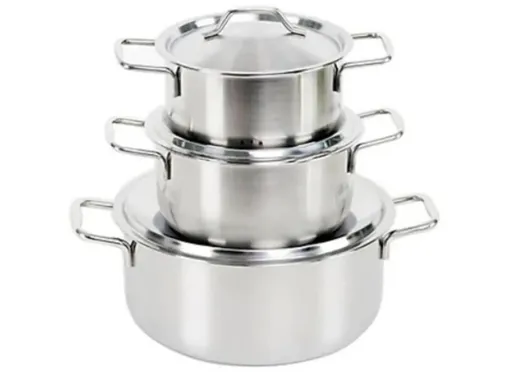 Bộ 3 Nồi Inox 1 Đáy Rainy RN06TTY