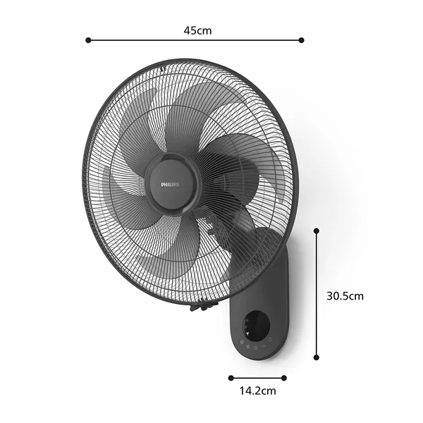 Quạt Treo Tường Có Điều Khiển Từ Xa Philips CX1050/11