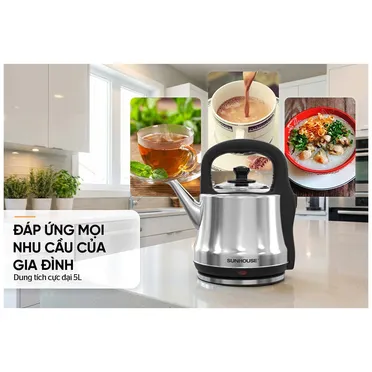 Ấm Siêu Tốc Inox 5 Lít Sunhouse SHD1403 7